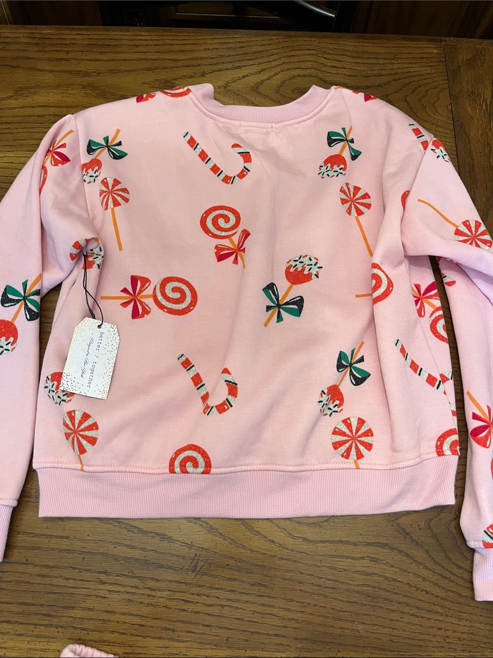 Pink Better Together Candy Print Lounge Set, size large, new with tags - Picture 6 of 14